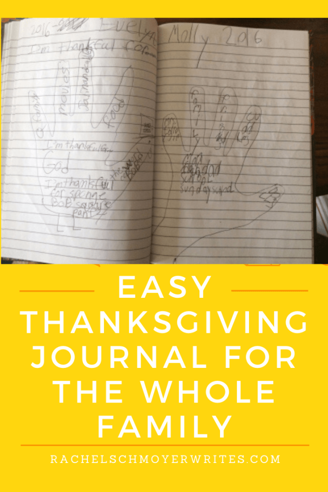 Easy Thanksgiving journal for the whole family