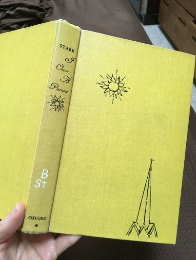 vintage yellow hardback book cover of I Chose a Parson
