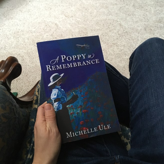 a poppy in remembrance